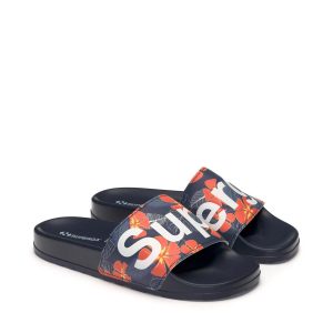 دمپایی اورجینال برند Superga مدل 1908 Slides Hibiscus Print Polysoft کد 836380154