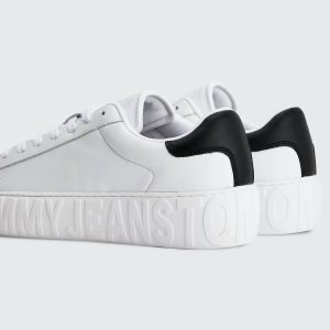 کتونی اورجینال برند Tommy hilfiger مدل TOMMY JEANS LEATHER OUTSOLE کد 759545119