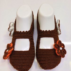 جوراب اورجینال برند Butik مدل Hand-knitted heirloom booties کد 874380167