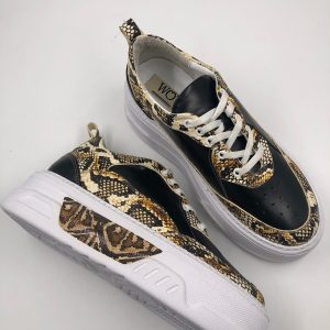 کفش روزمره اورجینال برند Wots fashion مدل WOTS ayakkabı yılanlı kadın ayakkabı کد 872517690