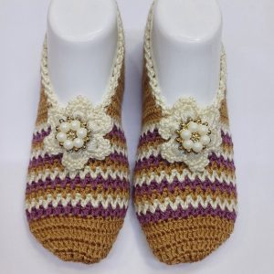 جوراب اورجینال برند Butik مدل Hand-knitted heirloom booties کد 879225189