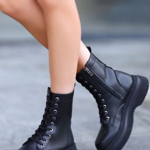 بوت اورجینال برند Trendusfashion مدل Cilt Bağcıklı Bot کد 855240397