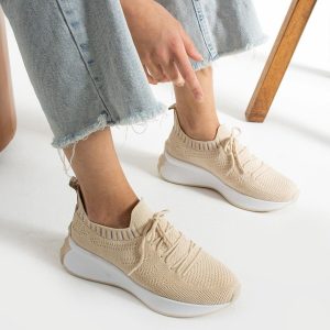 کتونی اورجینال برند Eliz مدل Triko Kumaş Bağcıklı Günlük Ayakkabı کد 852689937