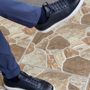 کتونی اورجینال برند Nazef مدل Eva Taban Bağcıklı Deri Sneakers کد 198913905