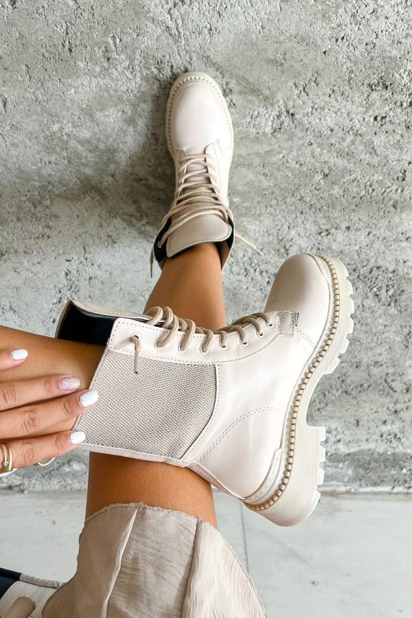 بوت اورجینال برند Shoebutik مدل Park Bej Deri Postal کد 374927356