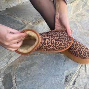 بوت اورجینال برند Elvinin tarzi مدل Shard Leopar Detaylı Kadın Bot کد 872215193